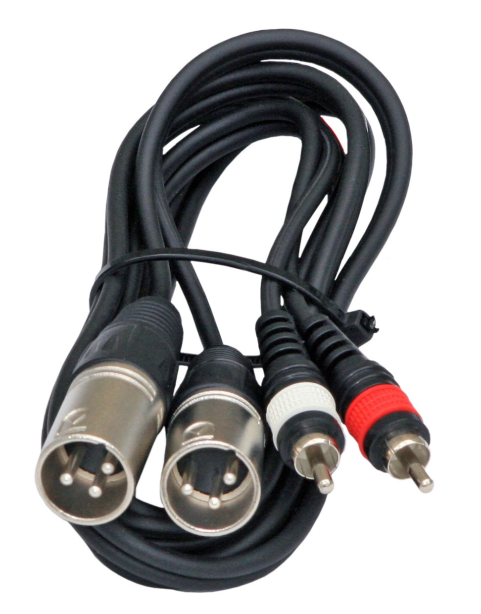 JBSYSTEMS 1,5m audio cable 2xRCA gold + 2x XLR male