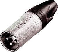 NEUTRIK 205: Male XLR 3 cont.cable NC-3-MX
